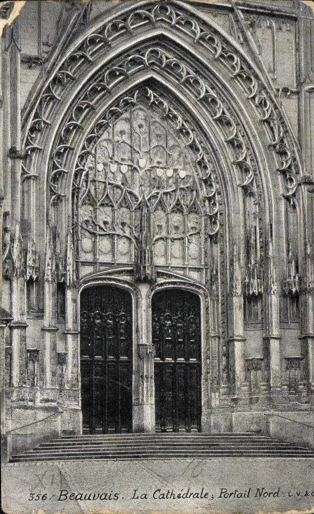 Beauvais — Die Kathedrale, Nordportal — L.V. & Co. n° 3556 - Vorderseite