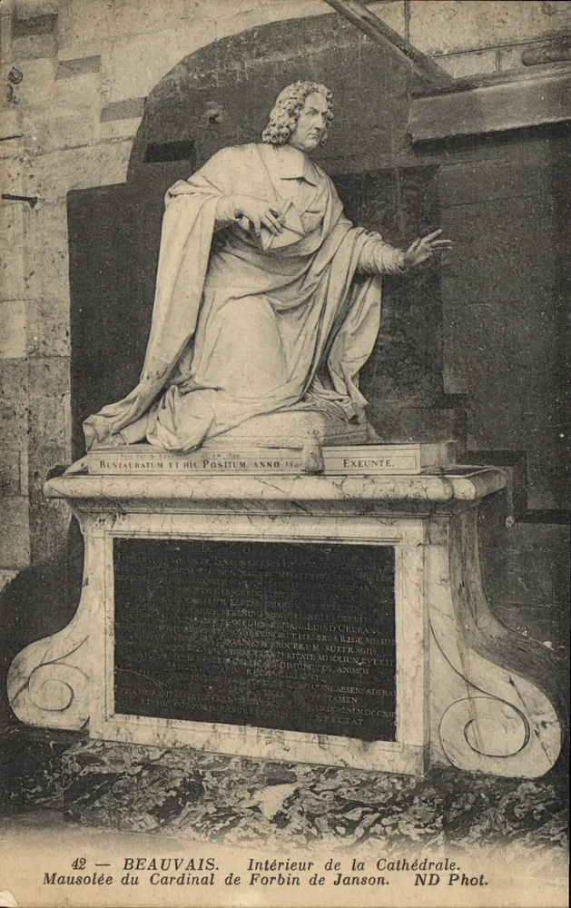 Beauvais — Innenansicht der Kathedrale. Mausoleum des Kardinals de Janson — ND Phot. - Vorderseite