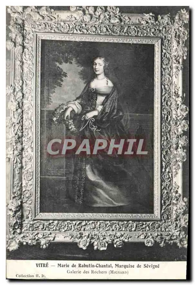 VITRÉ — Marie de Rabutin-Chantal, Marquise de Sévigné — Galerie der Felsen (MIGNARD) - Vorderseite