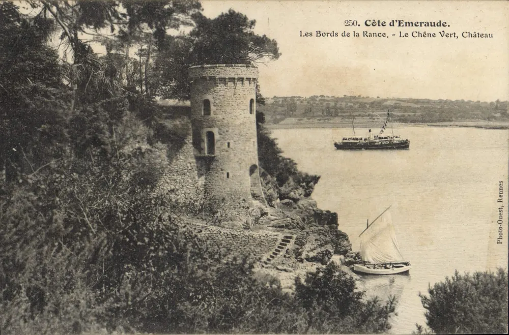 Côte d'Emeraude - Les Bords de la Rance - Le Chêne Vert, Château — Photo-Ouest, Rennes, n°250 - Vorderseite