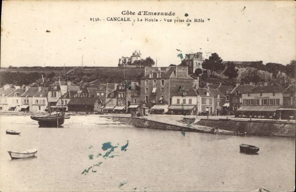 Cancale - La Houle - Vista tirada do Môle — Costa da Esmeralda, editor não identificado, n° 1536 - Frente
