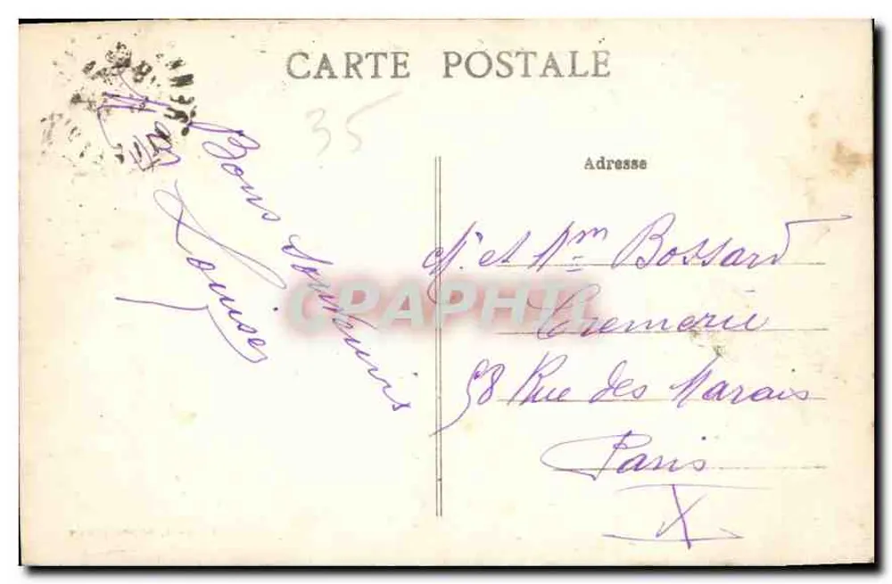 Rennes (Il-et-V.) — Die Gewächshäuser des Jardin des Plantes — unbekannter Verlag, Seriennummer 69 - Rückseite