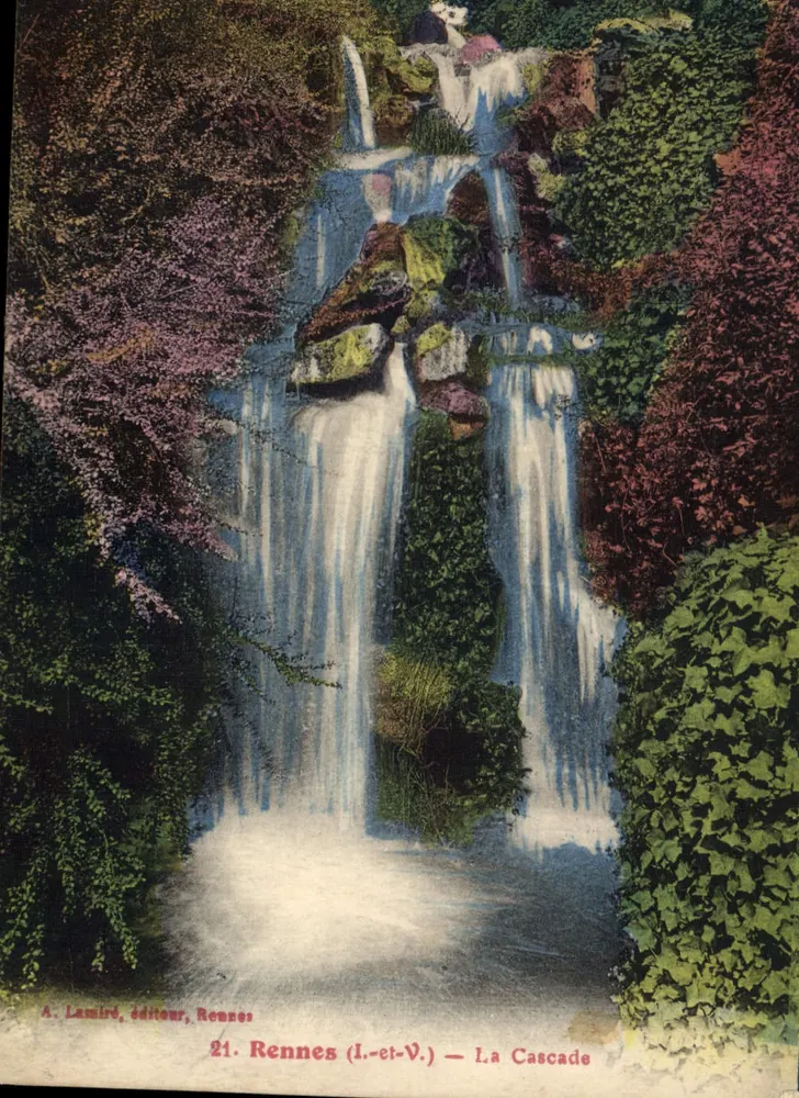 Rennes (I.-et-V.) — A Cascata — A. Lamiré, editor, Rennes - Frente
