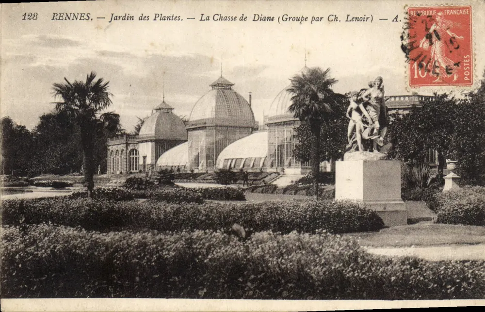 Rennes — Jardin des Plantes — Die Jagd nach Diana (Gruppe von Ch. Lenoir) — A. - Vorderseite