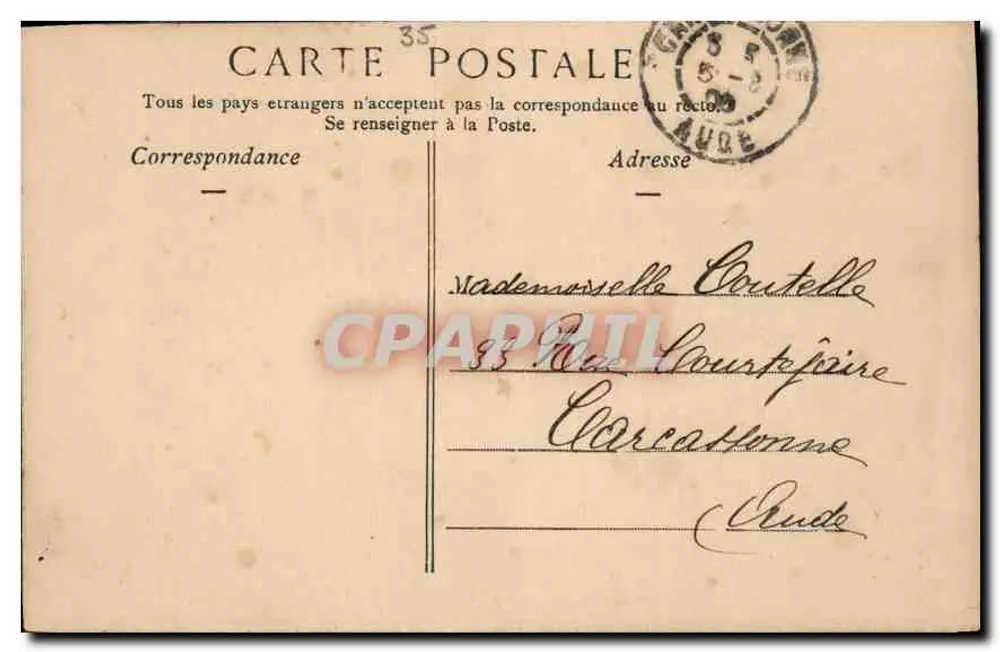 Schloss Vitré — Le Châtelet und die Turm der Archive — Sammlung A. Waron, Saint-Brieuc - Rückseite