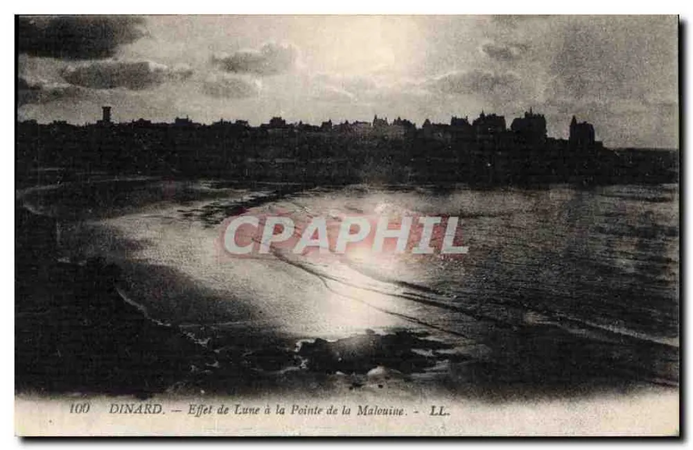 Dinard — Efeito da Lua na Ponta da Malouine — LL, n°100 - Frente