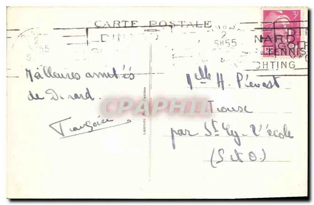 Costa da Esmeralda — Dinard — A Praia e o Hotel Crystal — n° 1065 - Verso