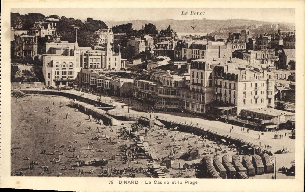 Dinard - O Casino e a Praia — A Rance — Editora Télé-Grand-Vitaine, n°78 - Frente