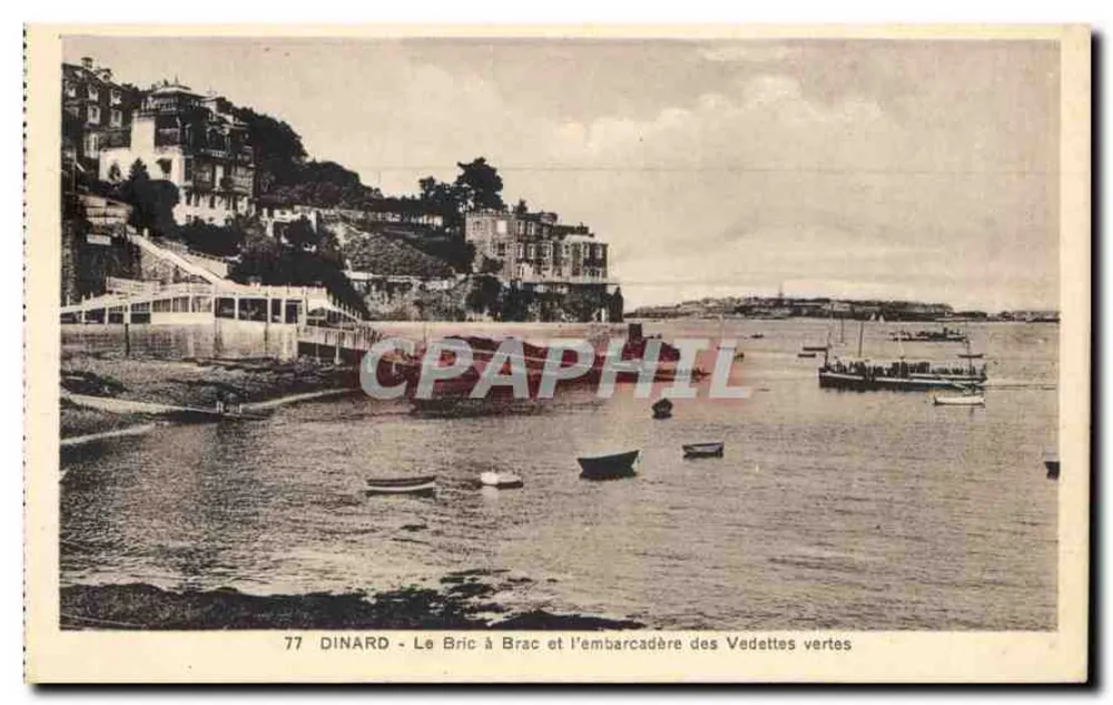 Dinard - Le Bric à Brac und der Pier der grünen Vedettes — Verlag Grand-Ézar, n°77 - Vorderseite