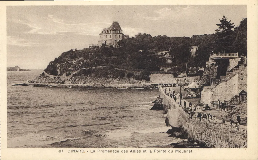 Dinard - La Promenade des Alliés et la Pointe du Moulinet — Verlag Grand Bazar Dinard, Nr. 87 - Vorderseite