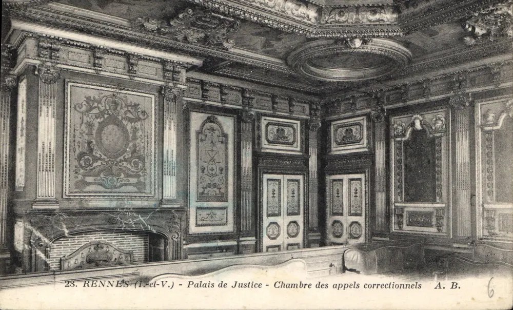 Rennes (Ille-et-Vilaine) - Palast der Gerechtigkeit - Kammer der Korrekturappelle - A. B. n°6 - Vorderseite