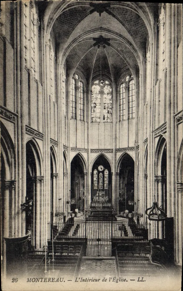 Montereau — Innere des Kirche — LL. N° 26 - Vorderseite