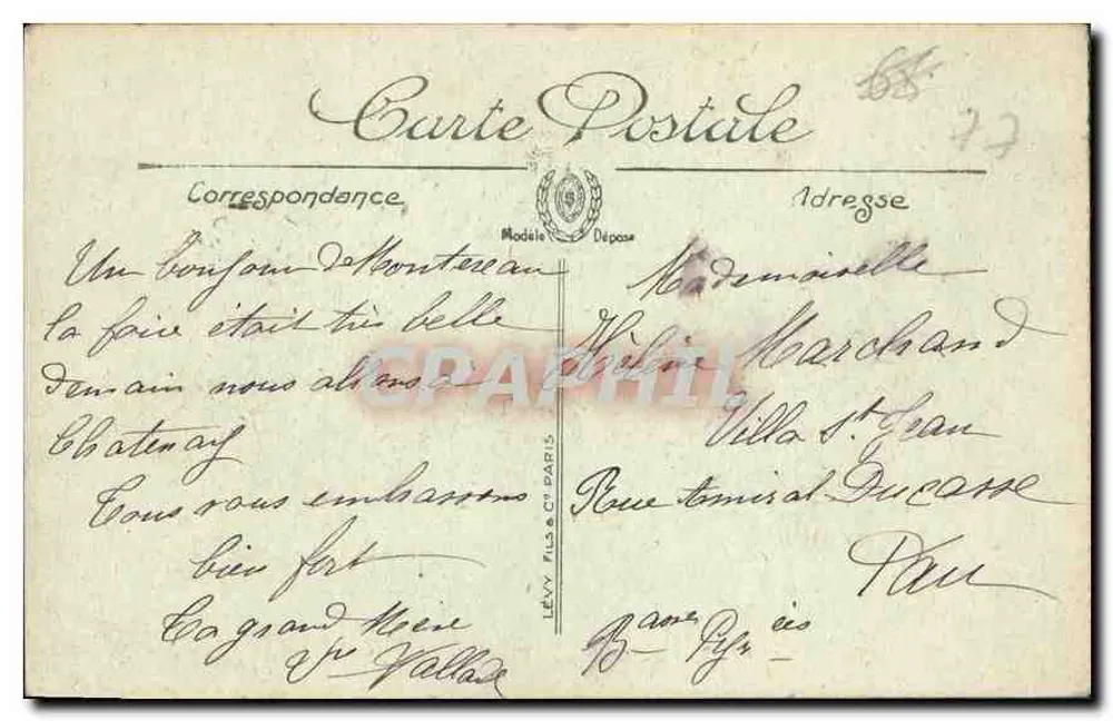 Montereau — Estátua de Napoleão — LL. — Editor LL - Verso