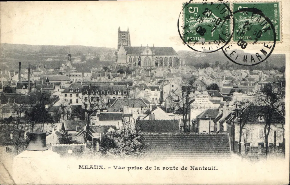 Meaux — Ansicht vom Weg nach Nanteuil — unbekannter Verleger, Seriennummer nicht sichtbar - Vorderseite