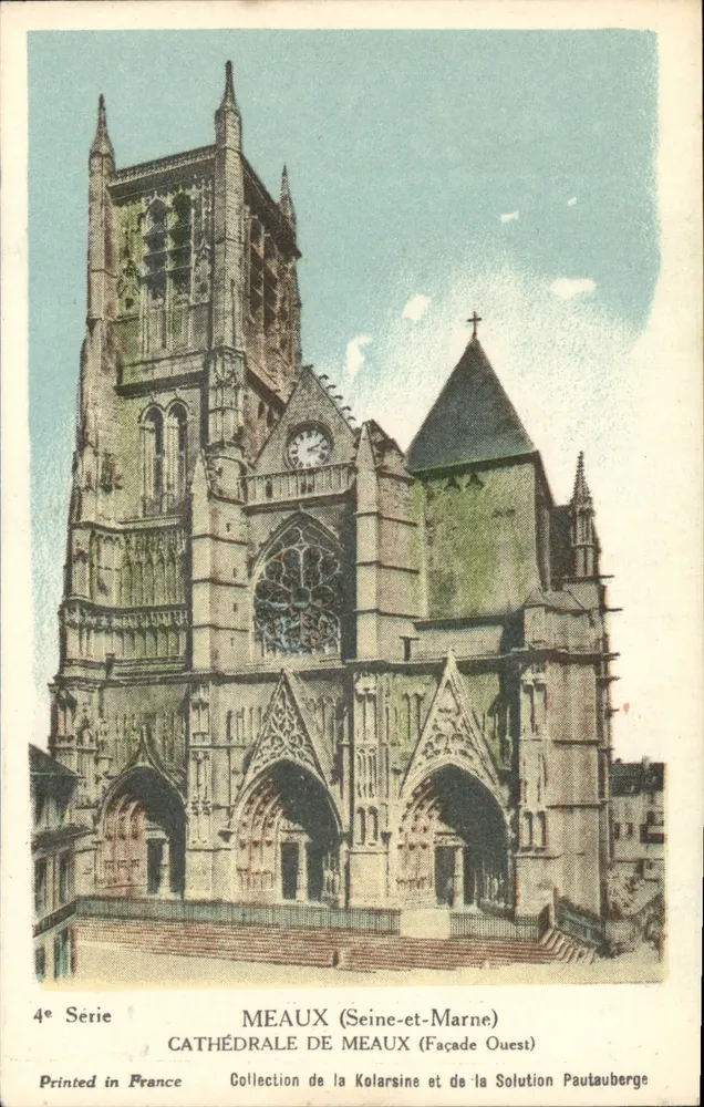 Kathedrale von Meaux — Westfassade — Sammlung von Kolarsine und Solution Pautauberge, 4. Serie - Vorderseite