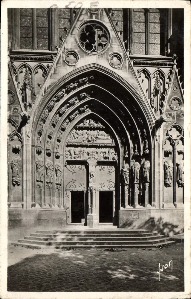 Die Kathedrale von Meaux — Die Tür der Löwen — Éditions d'Art Marlet - Vorderseite