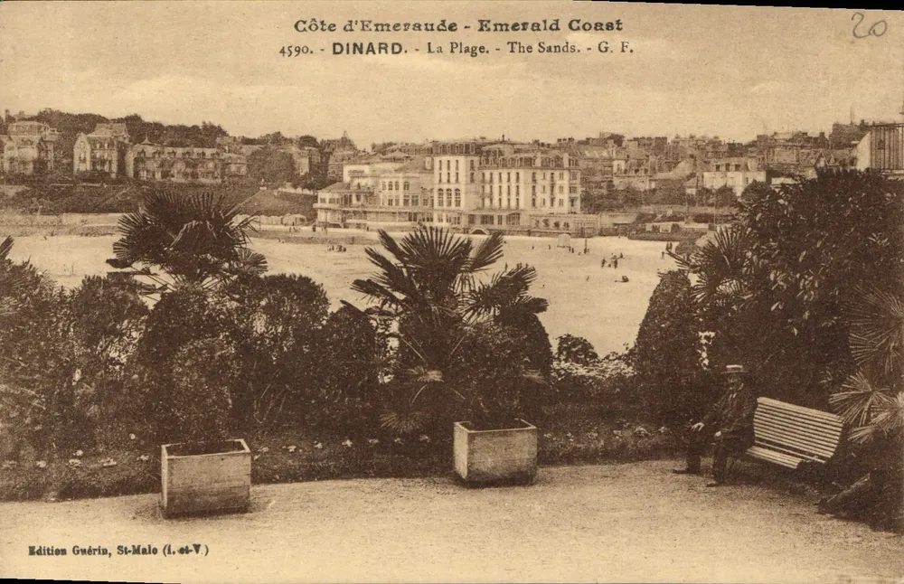 Dinard - A Praia - Costa de Esmeralda - Edição Guérin, St-Malo (l. st-V.) - Frente