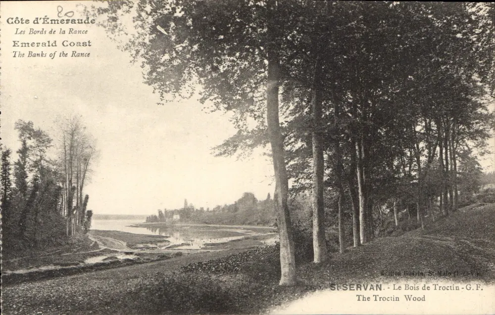 Costa de Émeraude — As margens da Rance — Edição Siservan, St. Malo (Ille-et-Vilaine) - Frente