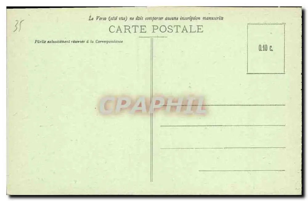 Costa de Émeraude — As margens da Rance — Edição Siservan, St. Malo (Ille-et-Vilaine) - Verso