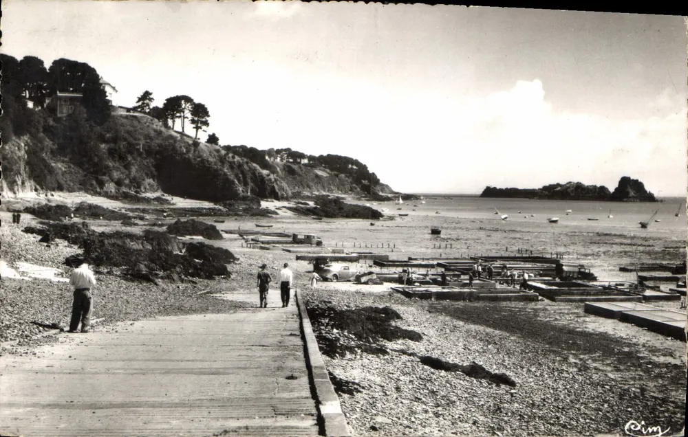 Cancal (I.-et-V.) — Die Muschelparks und der Felsen — Authentische Fotografie - Vorderseite