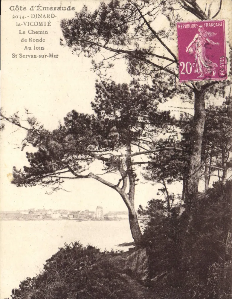 Smaragdküste — Dinard-la-Vicomté, Le Chemin de Ronde, St Servan-sur-Mer — Unbekannter Verlag, Seriennummer nicht sichtbar - Vorderseite