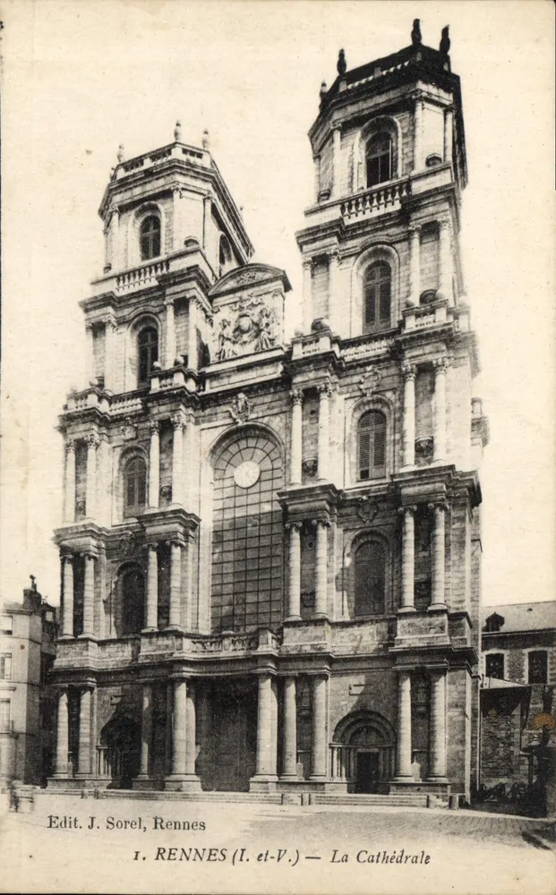 Rennes (I. et-V.) — Katedra — Wyd. J. Sorel, Rennes - Awers
