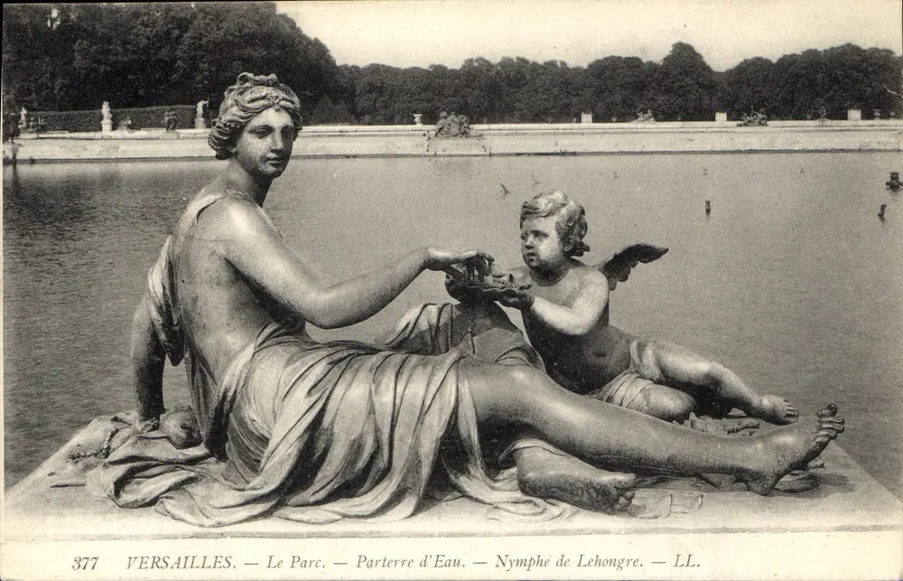 Versailles — Der Park — Wasserparterre — Nymphe de Lehongre — LL. - Vorderseite