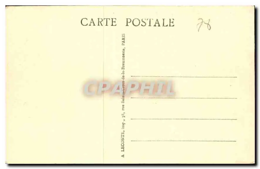 Versailles - Panorama des Schlosses und Gärten - A. L. n°133 - Rückseite