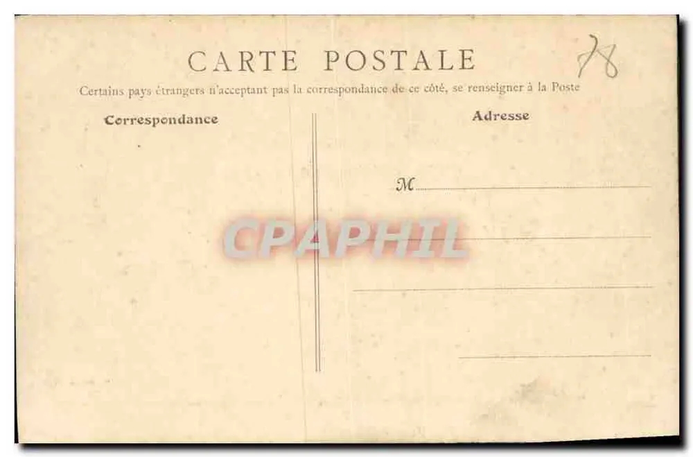 Parc de Versailles — Bassin und Terrasse, westlicher Teil des Schlosses — B. F., Paris - Rückseite
