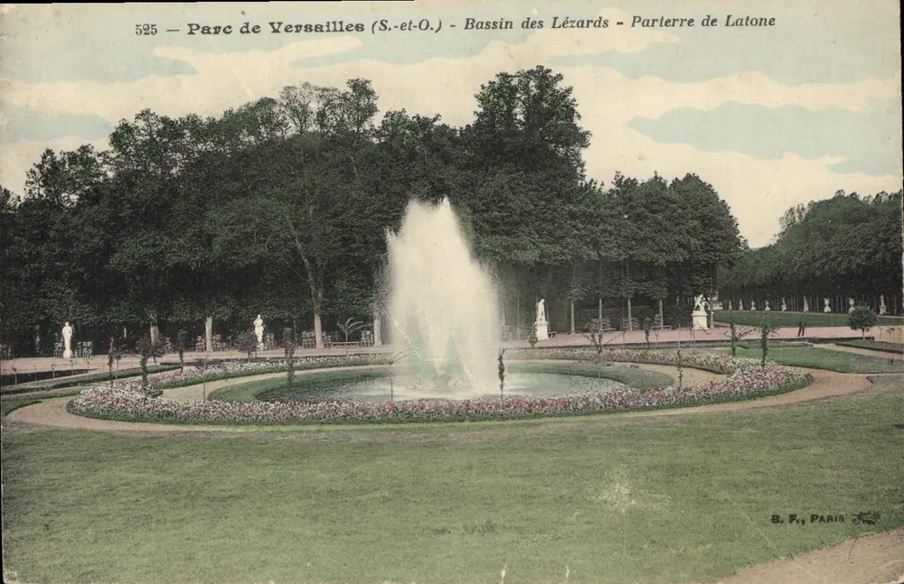 Park von Versailles (S.-et-O.) - Bassin der Echsen - Parterre von Latone - Vorderseite