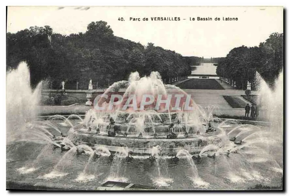 Park von VERSAILLES — Der Bassin de Latone — Manien édit Versailles Nr. 78 - Vorderseite