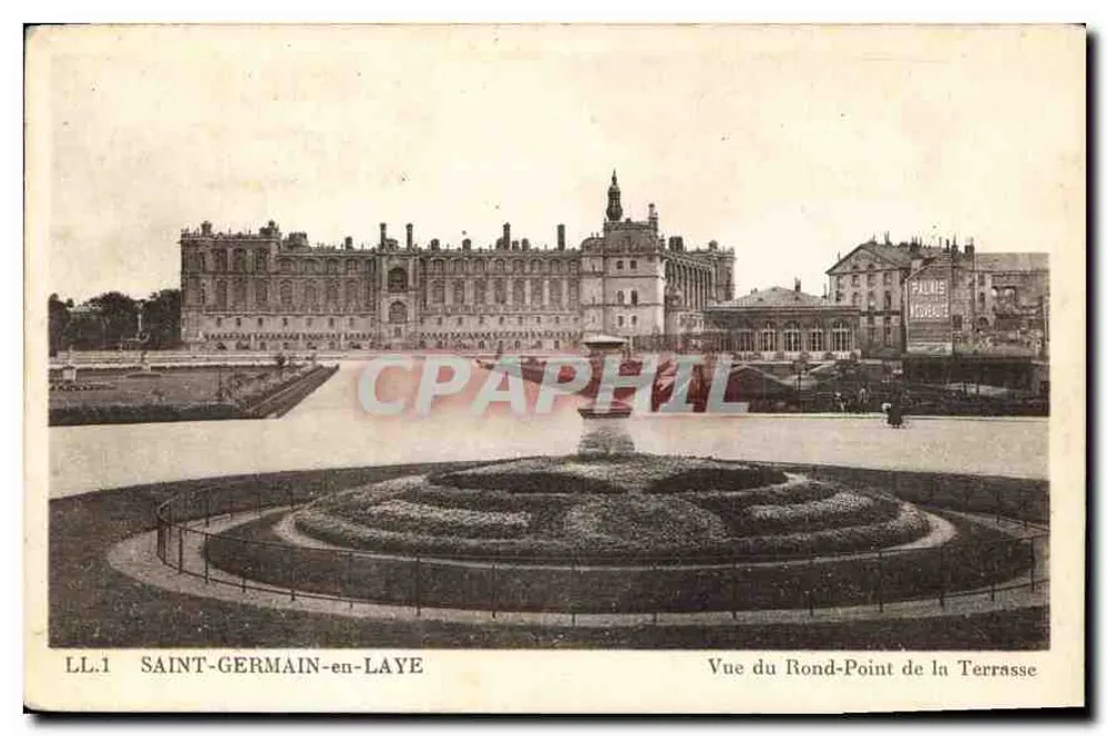 Saint-Germain-en-Laye — Blick auf den Kreisverkehr der Terrasse — LL.1 - Vorderseite