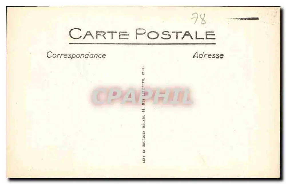 Castelo de Versailles — O Salão da Relógio — LL - Verso