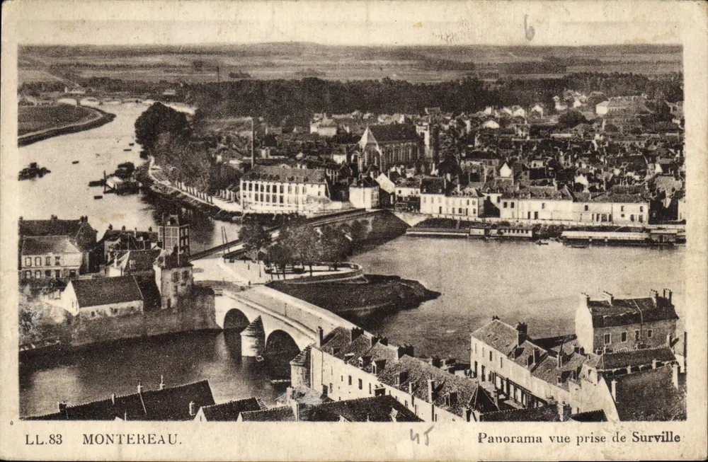 Montereau — Panorama aus Surville — LL.83 - Vorderseite