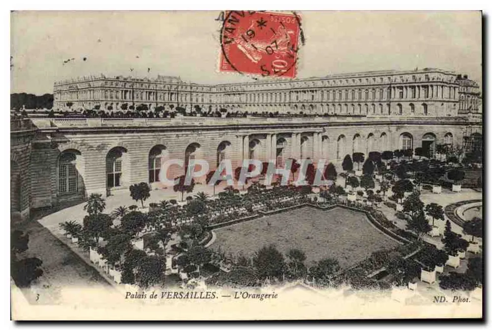 Palácio de VERSAILLES — A Orangerie — ND. Fot. - Frente
