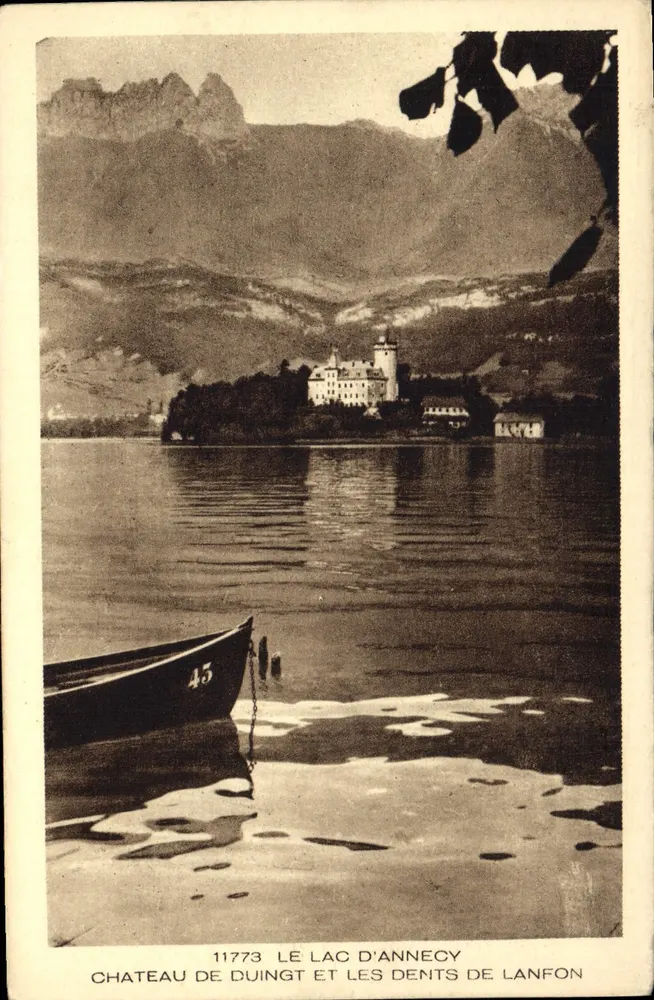 Schloss Duingt und die Dents de Lanfon — See Annecy — Sammlung Les Deux Savoie - Vorderseite