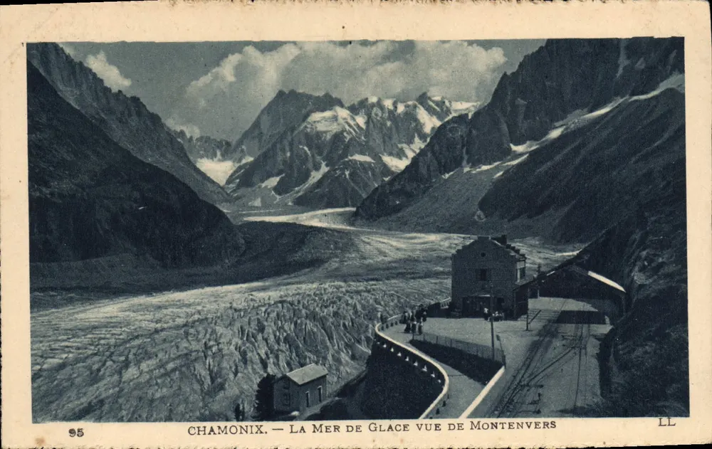 Chamonix — A Mer de Glace vista de Montenvers — LL - Frente