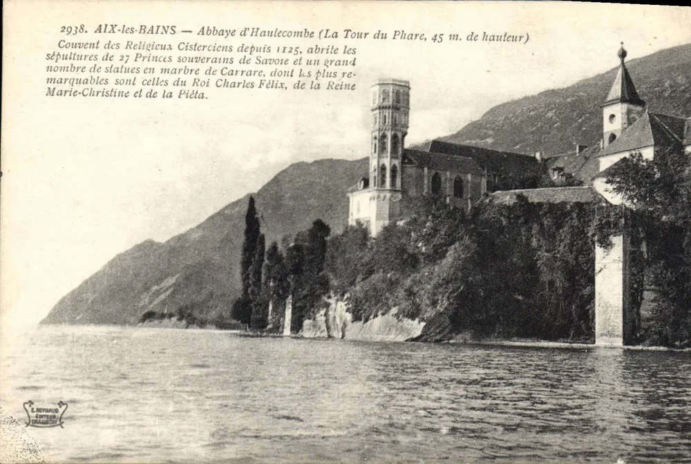 Aix-les-Bains — Abadia de Hautecombe (Torre do Farol, 45 m. de altura) — L. Revial, Editor, n° 2938 - Frente