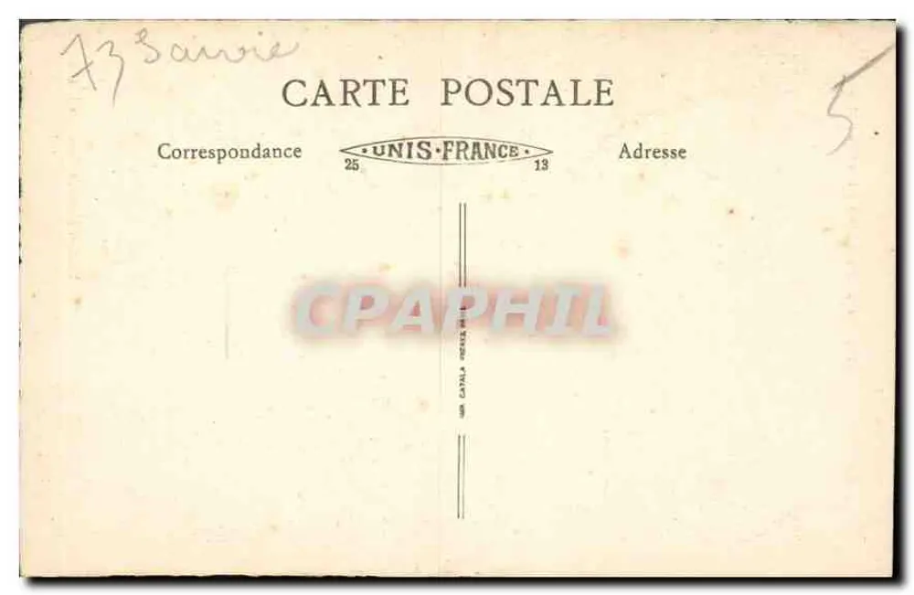 Aix-les-Bains — Ponte do Abismo — Edição David Valat, n°186 - Verso