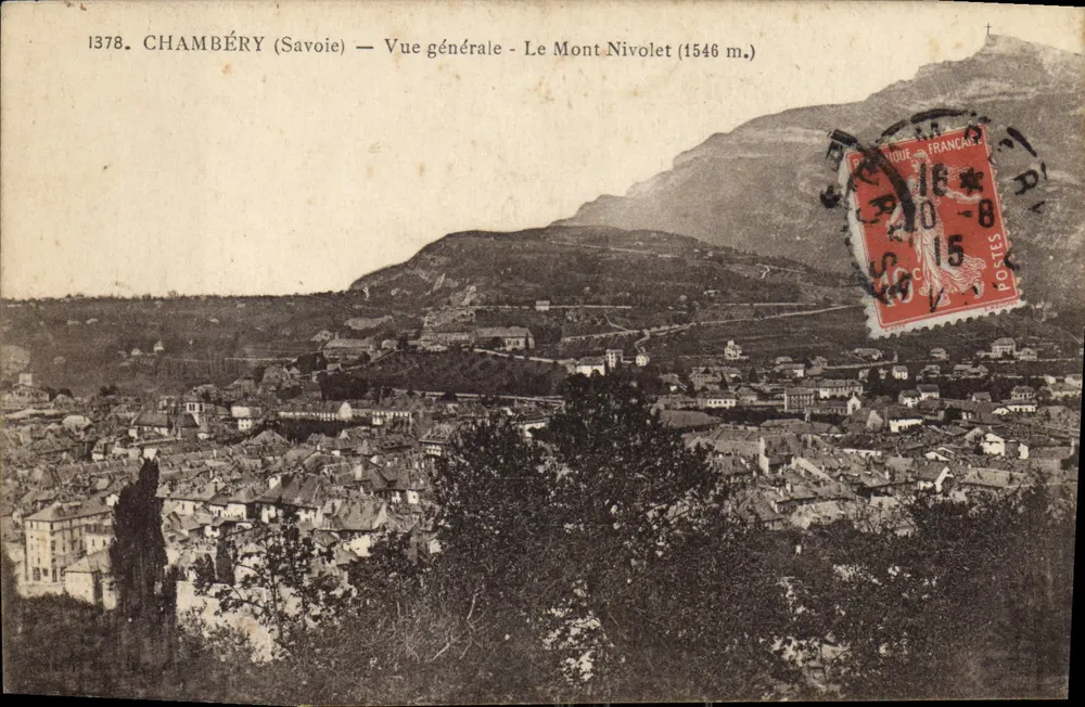 Chambéry (Savoie) — Allgemeine Ansicht — Mount Nivolet (1546 m.) - Vorderseite