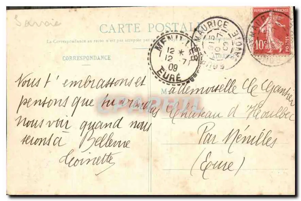 Mount Pourri (3788m), von der Route du Petit St-Bernard aus gesehen — E. Reynaud, Verlag Chambéry - Rückseite