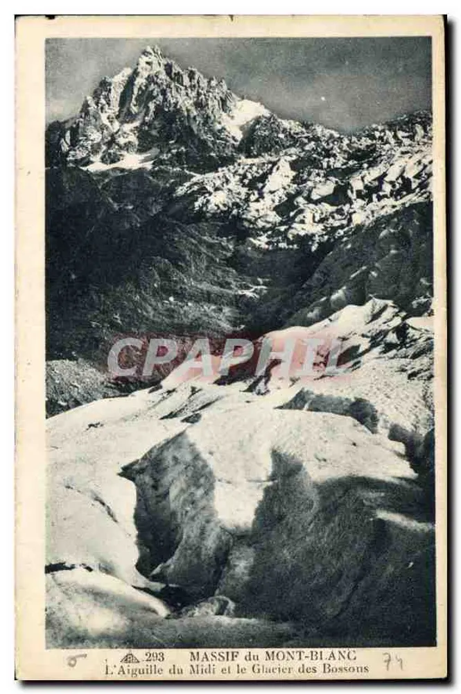 Die Aiguille du Midi und der Glacier des Bossons — GEBIRGSMASSIV DES MONT-BLANC — n°293 - Vorderseite