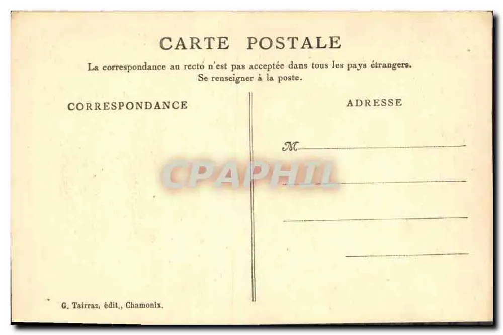 Chamonix — Die Grands Charmoz und die Aiguille de la République — Cl. G.-L. Arlaud - Rückseite