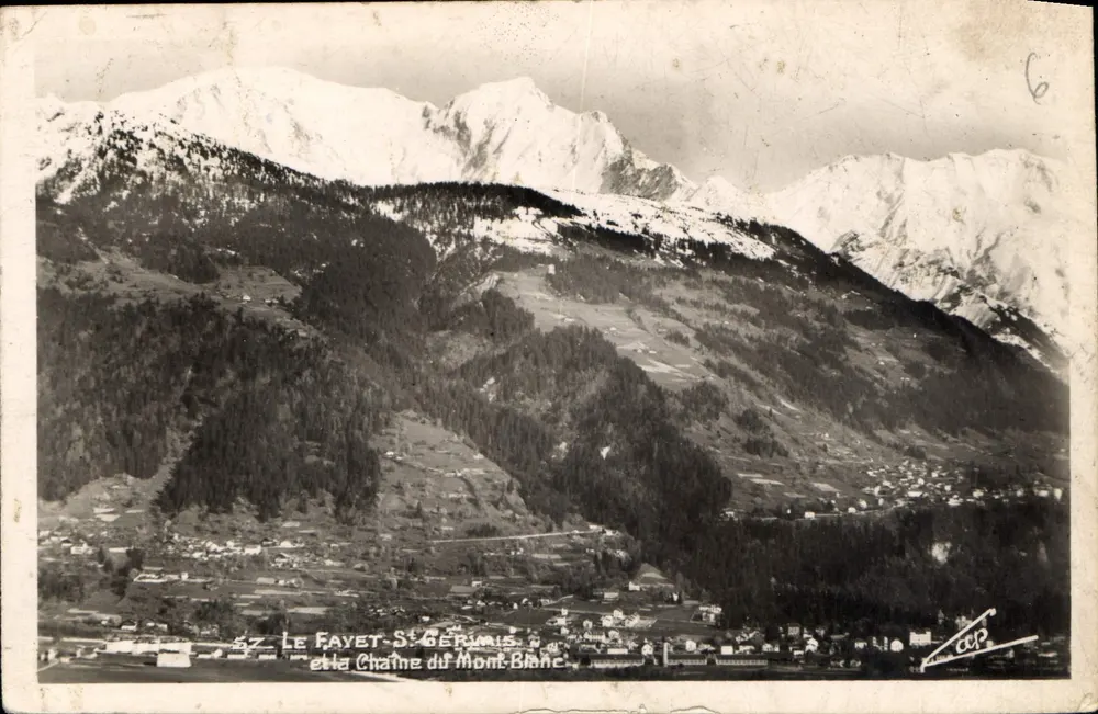 Le Fayet-Saint-Germain und die Mont-Blanc-Kette — C.P.P. n°6 - Vorderseite