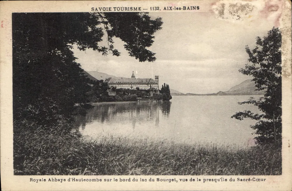 Königliche Abtei Hautecombe — Ansicht der Halbinsel des Heiligen Herzens — Savoie Tourism 1132 - Vorderseite