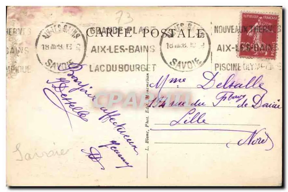 Königliche Abtei Hautecombe — Ansicht der Halbinsel des Heiligen Herzens — Savoie Tourism 1132 - Rückseite