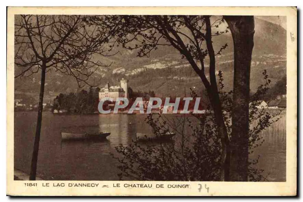 See Annecy — Schloss Duingt — Verleger BRAUN & Cie, Mulhouse-Dornach - Vorderseite
