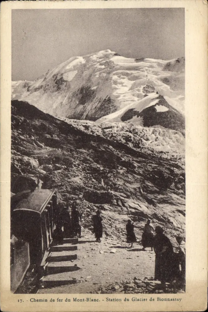 Mont-Blanc-Bahn — Bahnhof Glacier de Bionnassay — n°17 - Vorderseite