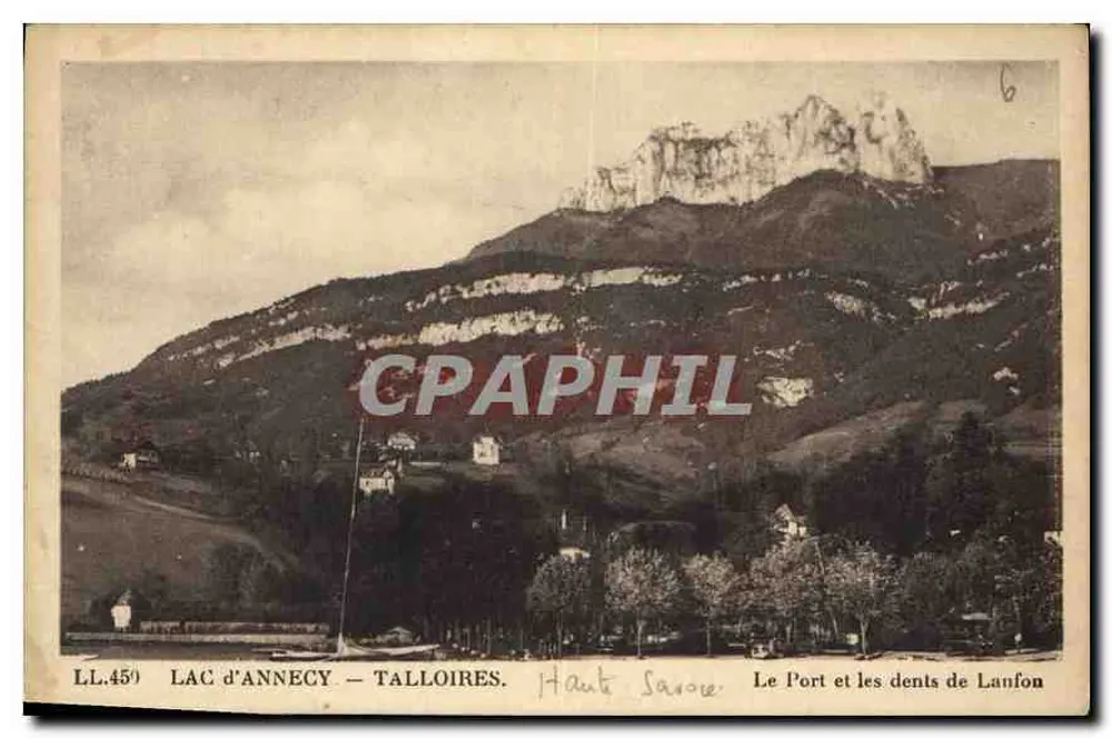 See Annecy - Talloires — Der Hafen und die Lanfon-Zähne — Haute-Savoie - Vorderseite