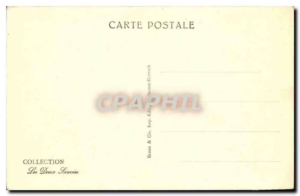 Die Pointe d'Avreu und die Berge des Chablais — Sammlung Les Deux Savoies — n° 12724 - Rückseite